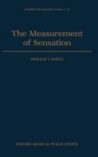The Measurement of Sensation