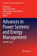 Advances in Power Systems and Energy Management