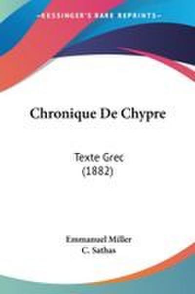Chronique De Chypre