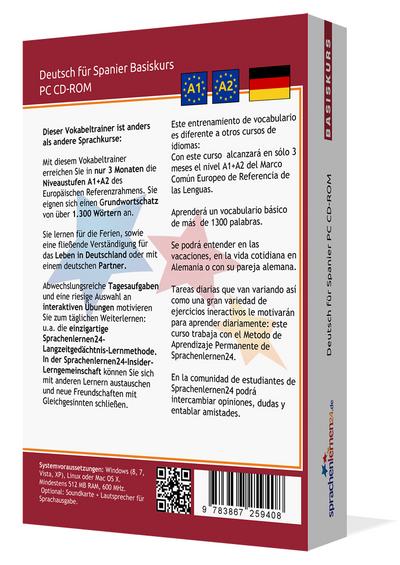 Sprachenlernen24 Dt. f. Spanier Basis CD-ROM
