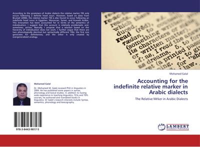 Accounting for the indefinite relative marker in Arabic dialects