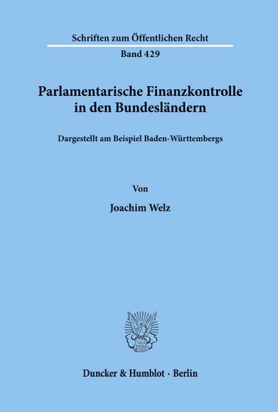 Parlamentarische Finanzkontrolle in den Bundesländern