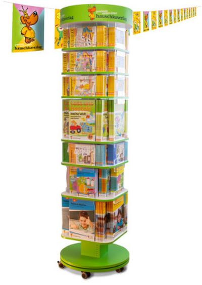 Paket "Lernen und Beschäftigung" in der Holz-Bodendrehsäule, m. 1 Beilage