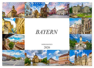 Bayern Impressionen (Wandkalender 2026 DIN A3 quer), CALVENDO Monatskalender