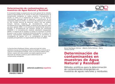 Determinación de contaminantes en muestras de Agua Natural y Residual