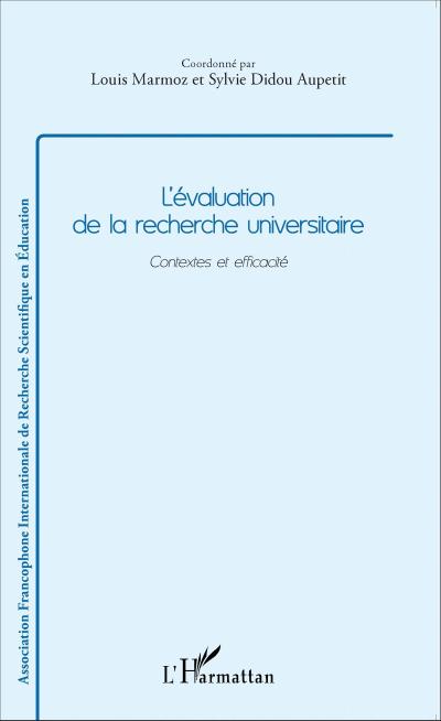 L’évaluation de la recherche universitaire