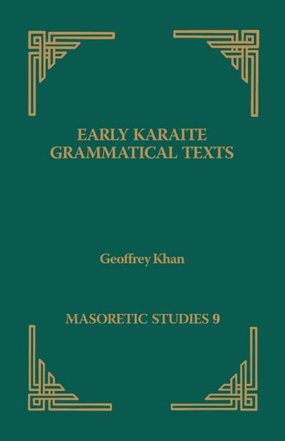 Early Karaite Grammatical Texts