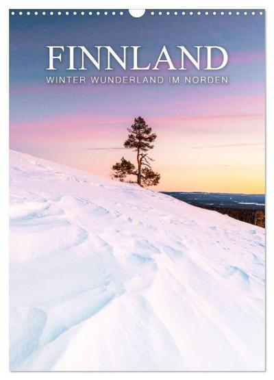 Finnland - Winter Wunderland (Wandkalender 2026 DIN A3 hoch), CALVENDO Monatskalender