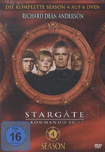 Stargate Kommando SG-1, DVD-Videos Season 4, 6 DVDs, deutsche, englische u. spanische Version