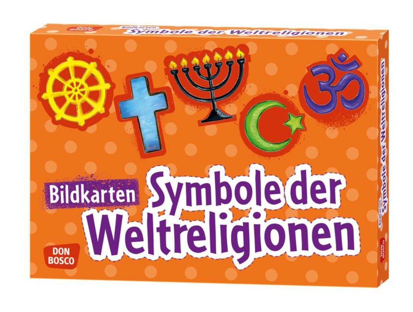 Bildkarten Symbole der Weltreligionen von Wolfgang Hinrichs  4260179511936  30 Karten 