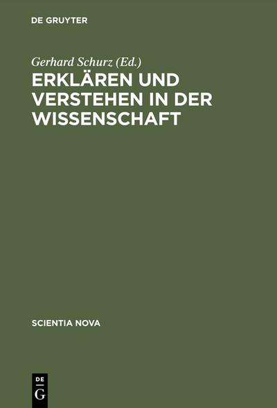Erklären und verstehen in der Wissenschaft