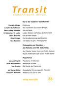 Transit 33. Europäische Revue