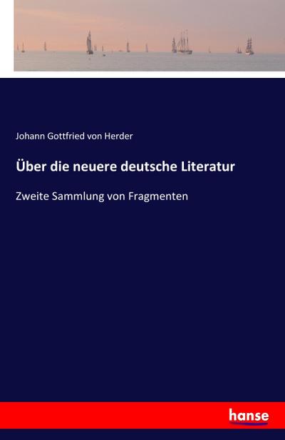 Über die neuere deutsche Literatur