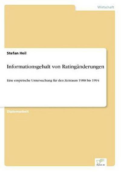 Informationsgehalt von Ratingänderungen