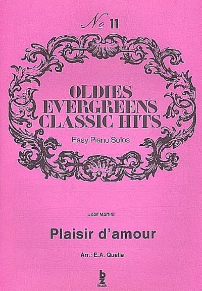Plaisir d’amour: für Klavier(leicht)