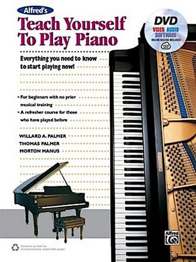 Alfred’s Teach Yourself to Play Piano, m. 1 Buch, m. 1 Beilage
