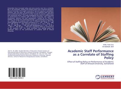 Academic Staff Performance as a Correlate of Staffing Policy