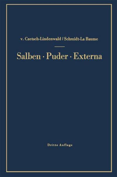 Salben · Puder · Externa