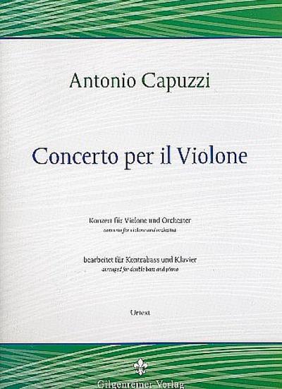 Konzert D-Dur für Violone und Orchesterfür Kontrabass und Klavier