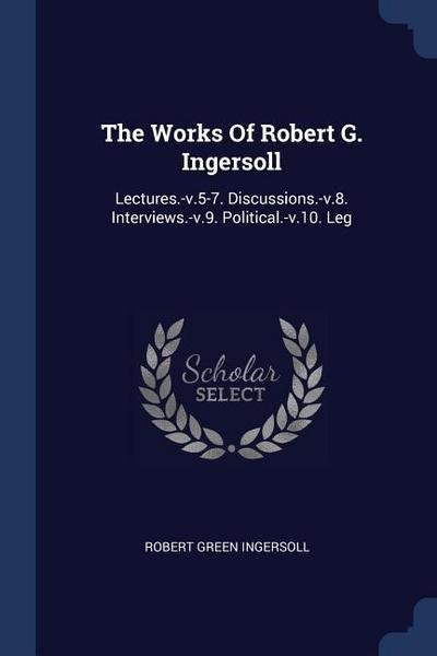 WORKS OF ROBERT G INGERSOLL
