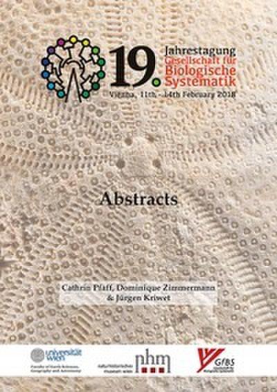 19. Jahrestagung - Gesellschaft für Biologische Systematik - Abstracts