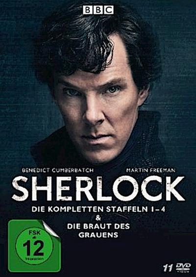 Sherlock - Die kompletten Staffeln 1-4 & Die Braut des Grauens, 11 DVD