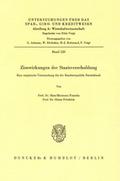 Zinswirkungen der Staatsverschuldung.