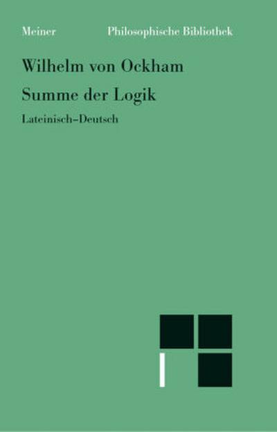 Summe der Logik/Summa logica. Tl.1