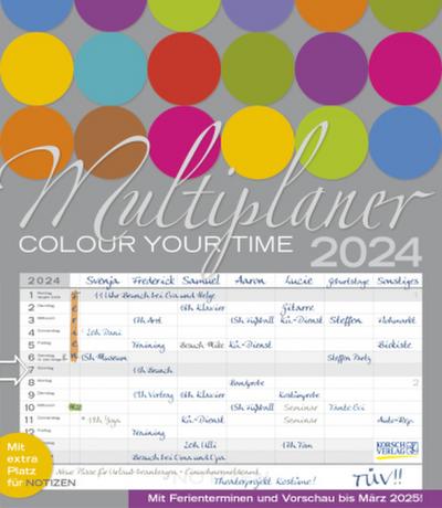 Multiplaner - Colour your time 2024