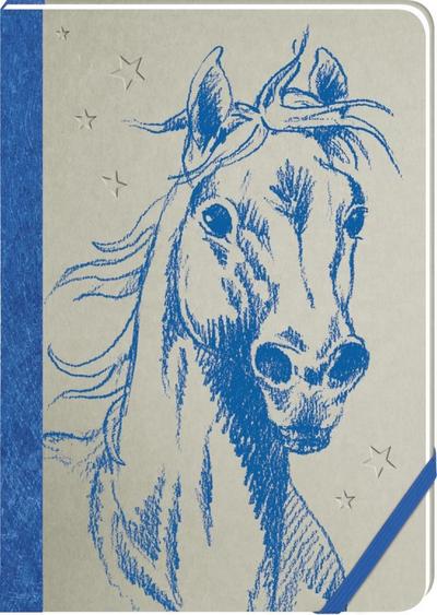 Notizbuch - Pferdefreunde - Meine Notizen (blau)
