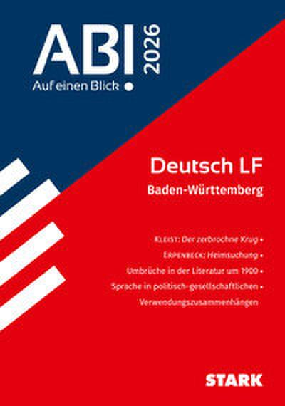 STARK Deutsch - Abi - Auf einen Blick! 2026 BW