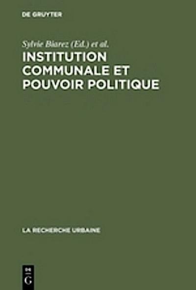 Institution communale et pouvoir politique