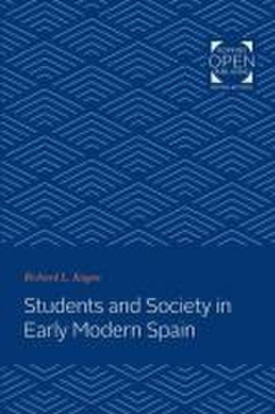 Students and Society in Early Modern Spain