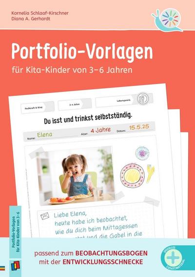 Portfolio-Vorlagen für Kita-Kinder von 3-6 Jahren