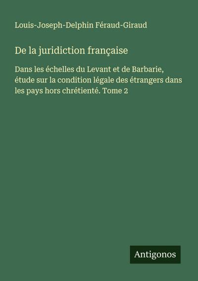 De la juridiction française