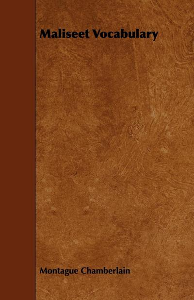 Maliseet Vocabulary