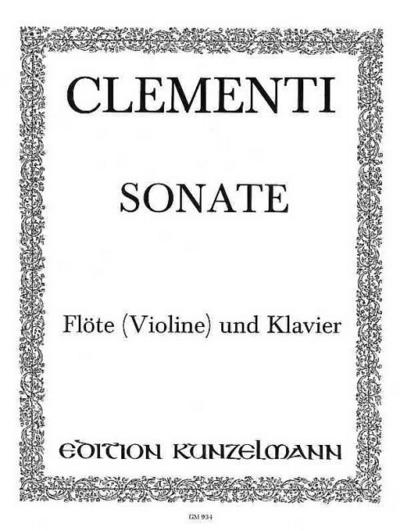 Sonate G-Dur op.2,3für Flöte (Violine) und Klavier