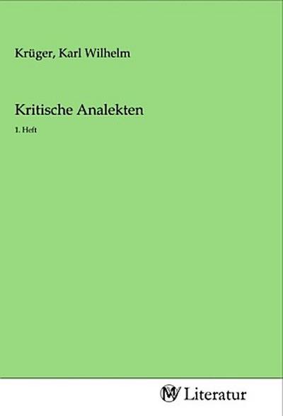 Kritische Analekten