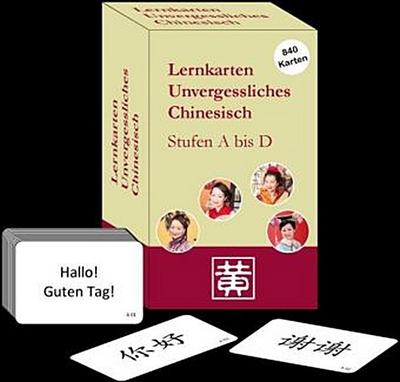 Unvergessliches Chinesisch Stufen A bis D, Lernkarten