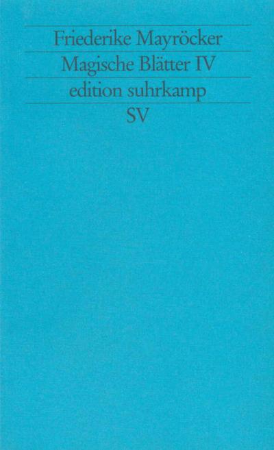 Magische Blätter. Bd.IV