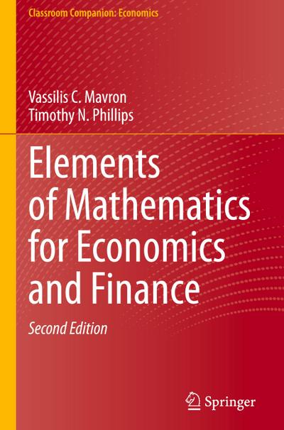Elements of Mathematics for Economics and Finance