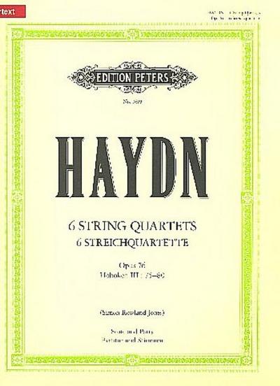 6 Streichquartette op. 76 Hob. III: 75-80