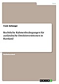 Rechtliche Rahmenbedingungen für ausländische Dire