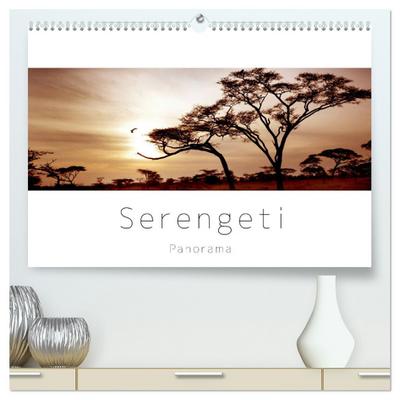 Serengeti Panorama (hochwertiger Premium Wandkalender 2024 DIN A2 quer), Kunstdruck in Hochglanz