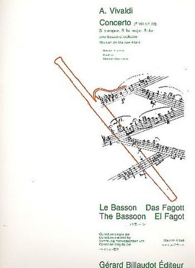 Concerto Si b major F:VIII,35pour basson et piano