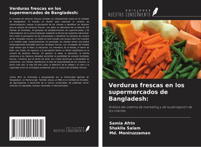 Verduras frescas en los supermercados de Bangladesh: