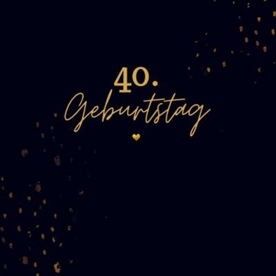 40. Geburtstag- Gästebuch Blanko