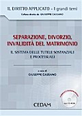 Separazione, divorzio, invalidità del matrimonio