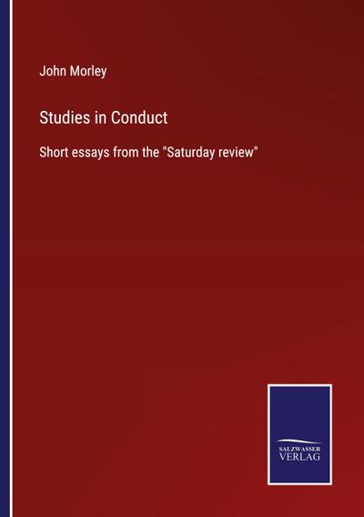 Studies in Conduct