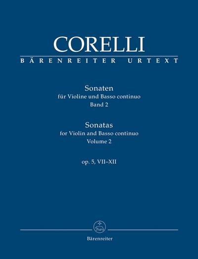 Sonaten für Violine und Basso continuo Opus V. Bd.2